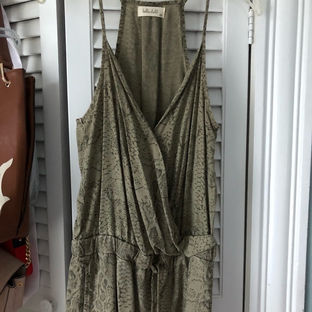 Snake print romper